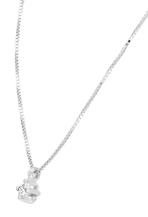 gargantilla oro blanco 18k motivo garra con diamante foto lateral detalle aumentado