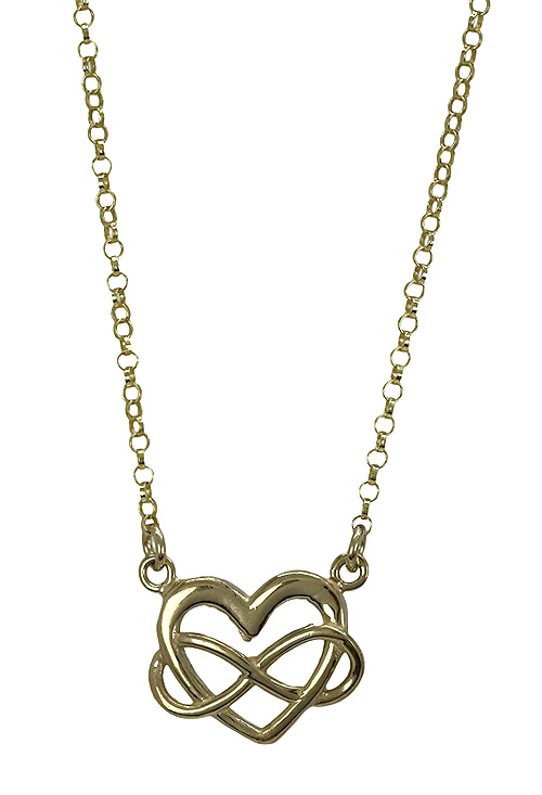 Gargantilla plata corazón infinito chapado oro 266_024510-2-1