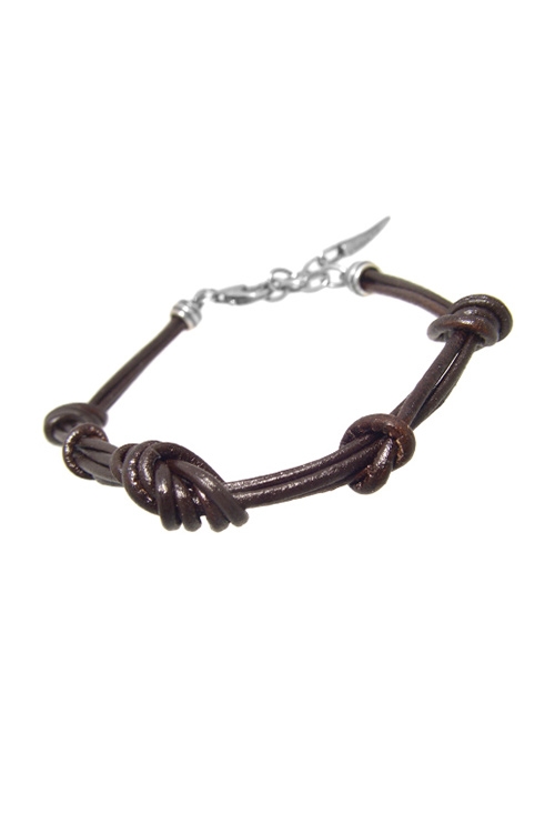 pulsera cuero y plata para abalorios 015_BR-103