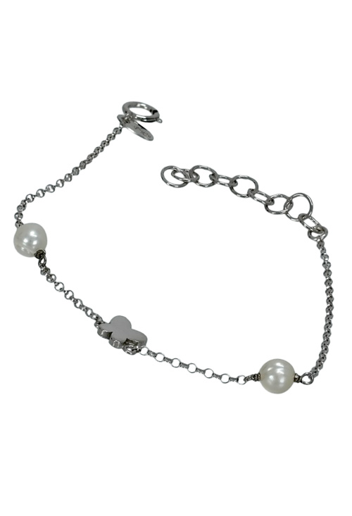 Pulsera de plata con perlas y mariposa 266_044350-1-1