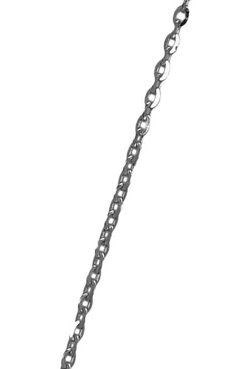 cadena oro blanco 18 ktes eslabones forzados planos de 40 cm de largo foto detalle aumentada 045_033283030-40_01