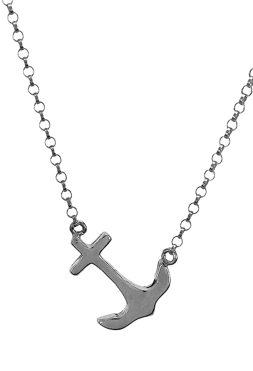 Gargantilla de plata motivo ancla 266_024327-1-1