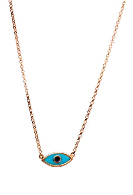 Gargantilla plata con esmalte ojo turco 266_024732-4-1