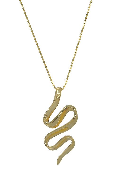 gargantilla plata chapada oro amarillo motivo serpiente 266-024648-2-1