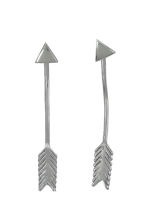 Pendientes de plata de ley motivo flecha 266_014324-1-1-1 joyas para mujer a precios baratos