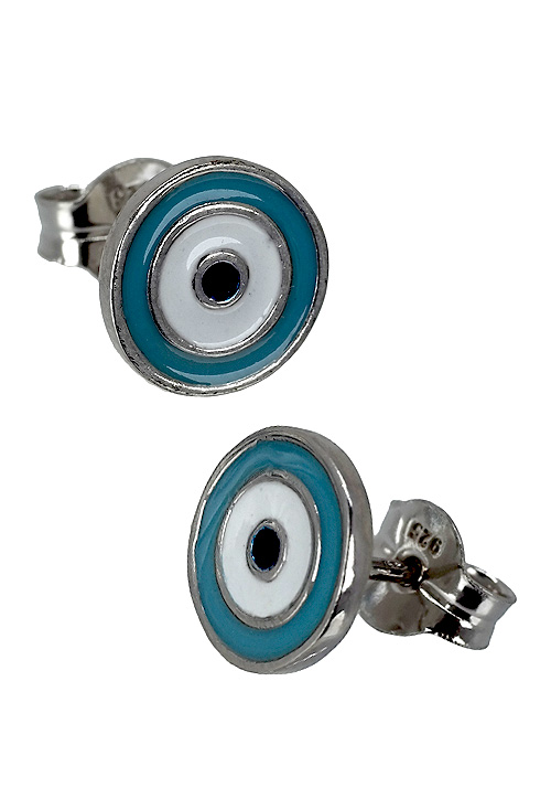 Pendientes plata ojo turco esmalte tricolor 266_014727-1-1