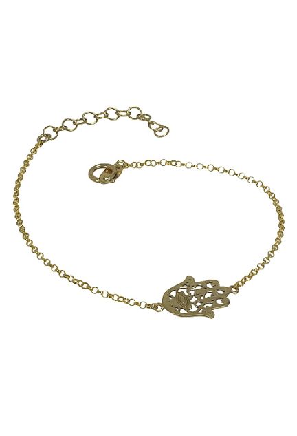 Pulsera de plata chapada mano de Fátima o Hamsa 266_043129-2-1
