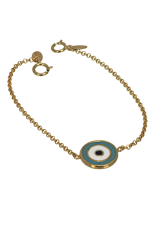 Pulsera de plata chapada ojo turco 266_044728-2-1