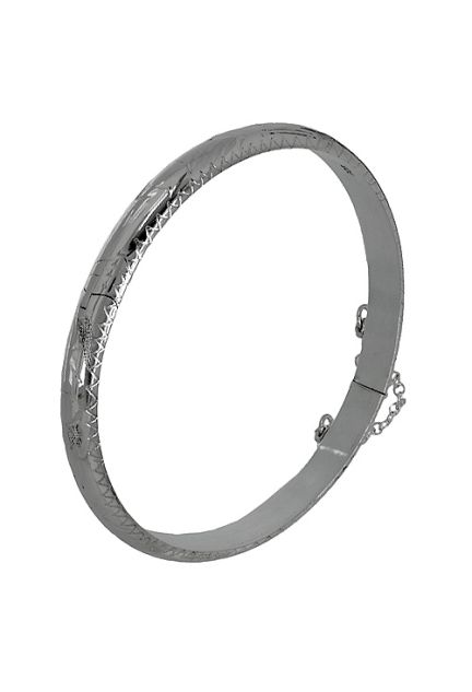 Pulsera de plata de ley rígida 240_AT-32
