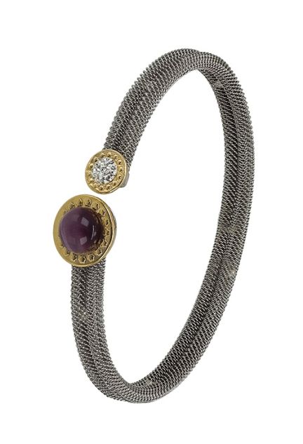 pulsera rígida acero y oro motivos cuarzo y cristales swarovski 094_61552P-5