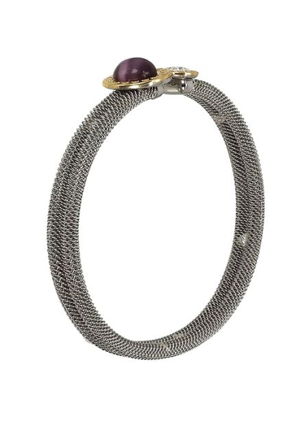 pulsera rígida acero y oro motivos cuarzo y cristales swarovski foto lateral 094_61552P-5_01