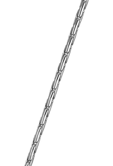 Cadena plata ley cordoncillo grueso cobra foto detallada mide de largo 45 cm