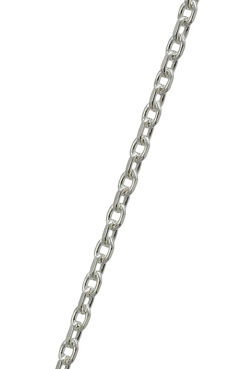 Cadena plata de 45 cm eslabones forzados 126_FP60-45-0