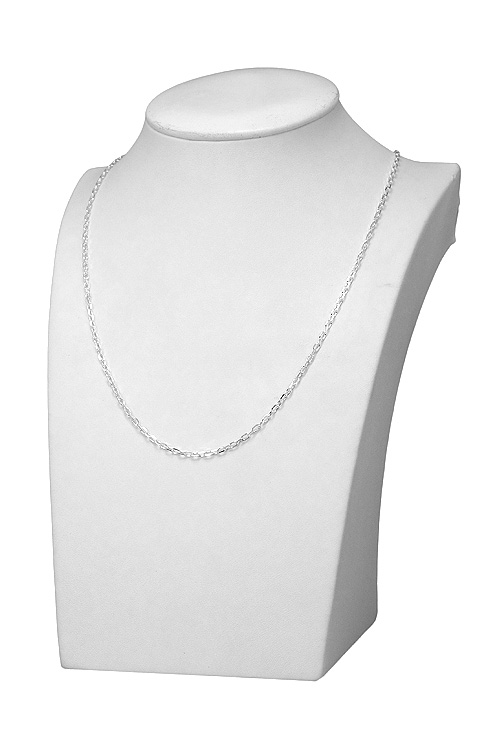 Cadena de plata 126_FNL60-40 eslabones forzados 40 cm en expositor