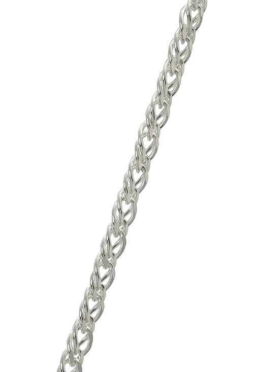 Cadena plata ley eslabones doble rombo 45 cm RF 126_DROMBO50-45