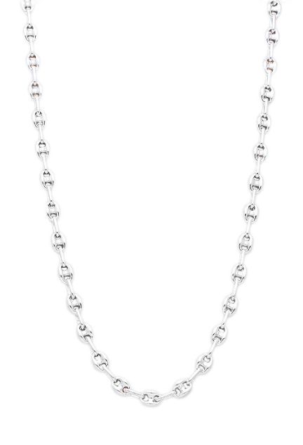 cadena plata de ley eslabones calabrote 50 cm foto babero