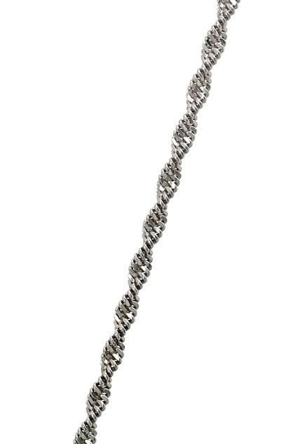 Cadena plata 40 cm modelo singapur lapidada 126_CTS35-40R