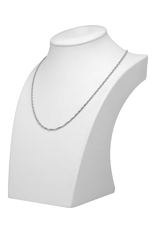 Cadena plata 45 cm modelo singapur lapidada 126_CTS35-45R precioso modelo que siempre gusta