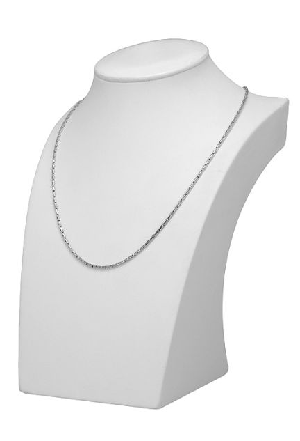 Cadena plata ley cordoncillo grueso cobra 40 cm 126_cobrar80