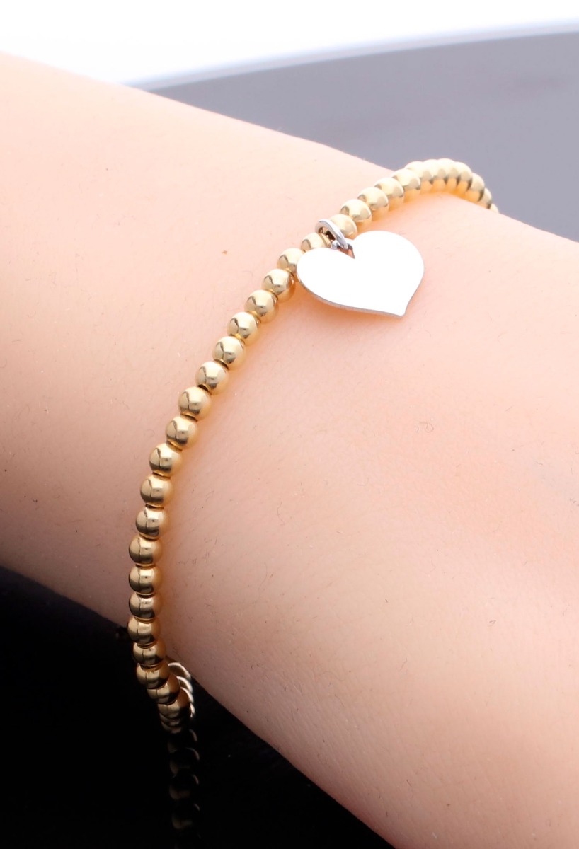 pulsera oro 18 ktes indicada para el dia de los enamorados vista modelo maniqui 243_028-09710_01