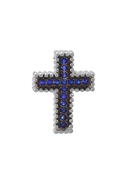 Cruz en plata de ley con piedras azul zafiro para mujer venta online a precios baratos 280_2030262-Z