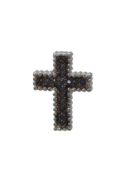joyas religiosas Cruz en plata de ley con piedras color negro onix para mujer 280_2030262-B