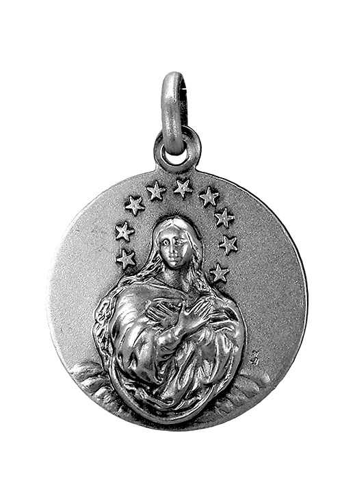 Medalla religiosa plata ley Virgen Purisima (Inmaculada) 011_PURISIMA22AG