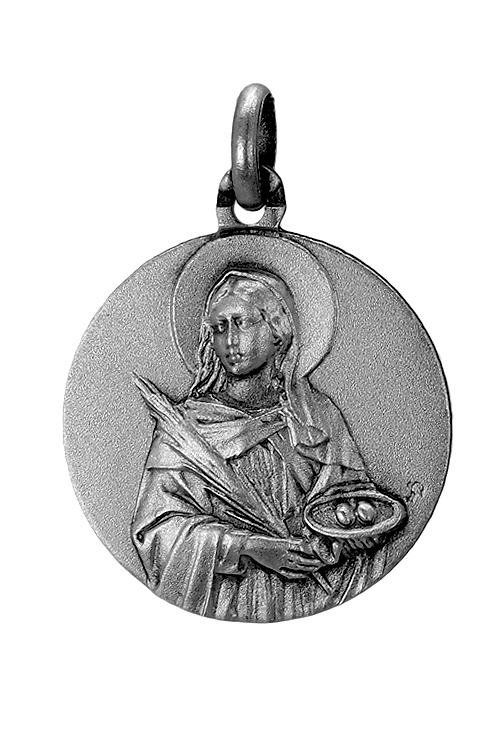 Medalla religiosa plata ley Santa Lucia 011_LUCIA22AG