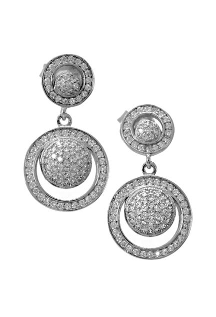 Pendientes largos plata ley con circonitas 280_2021732 especial novia