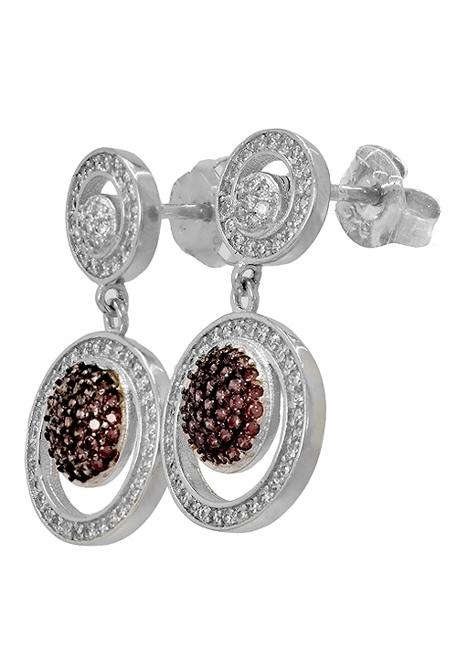 Pendientes largos plata ley con swarovski rojo rubi 280_2021732-C -a-precios-baratos