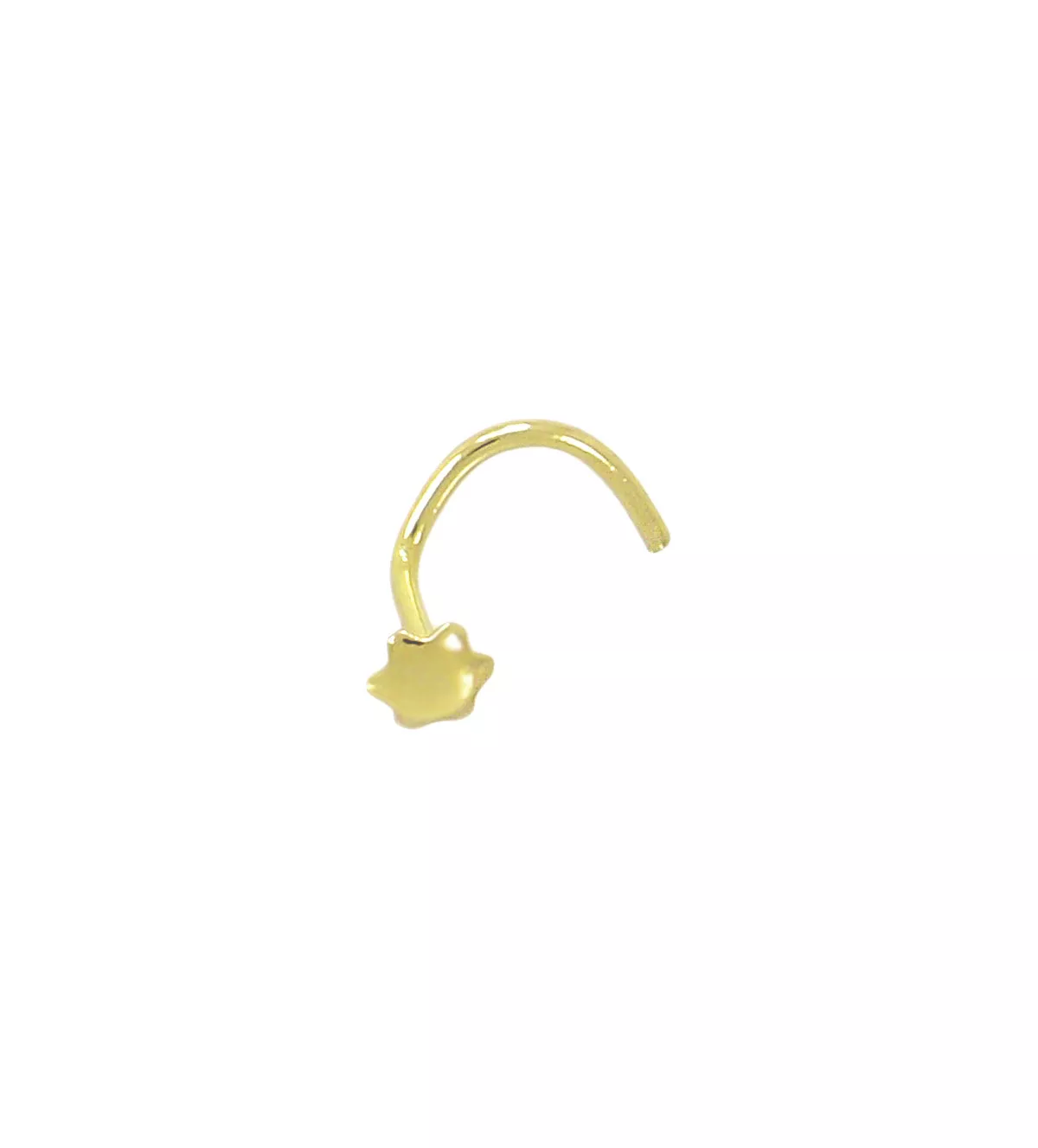piercing de oro 18k estrella