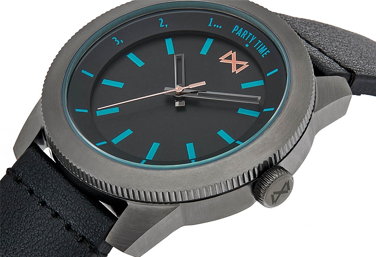 Reloj Mark Maddox colección Mission acero y piel doble corona 145_HC0102-57-1