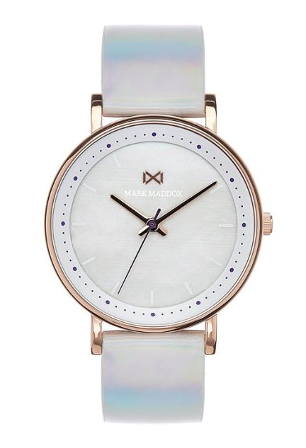 Reloj Mark Maddox en acero ip dorado y piel brillo 145_MC0102-77