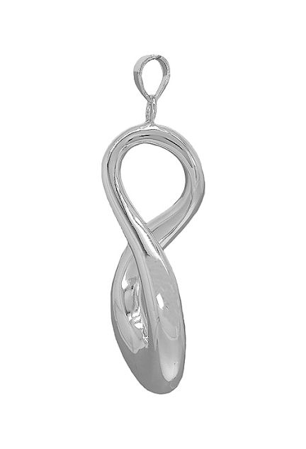 Colgante de plata bucle de moebius regalos para san valentin 037_S17-03