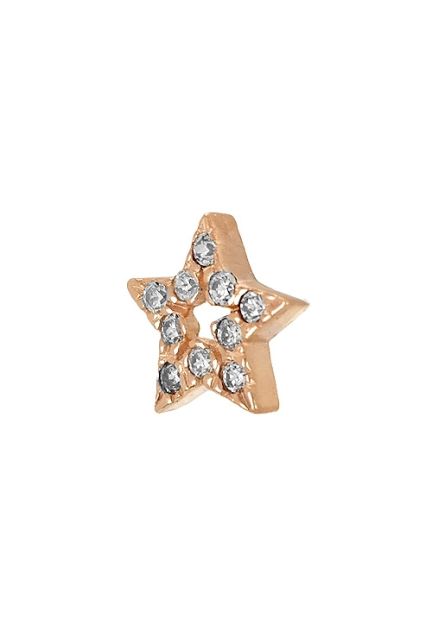 elemento amore-baci forma de estrella plata de ley chapada o pentagrama con circonitas foto oblicua 057-estrella-r