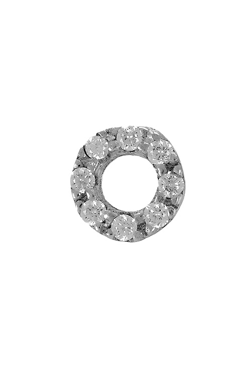 elemento inicial O plata y circonitas amore baci foto de frente