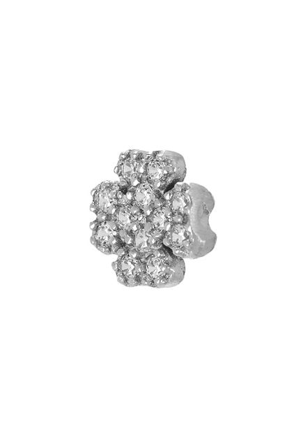 elemento plata ley con circonitas marca amore baci forma de trebol 4 hojas vista oblicua 057-flor-01
