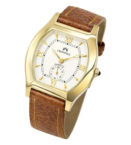 reloj de oro para hombre con correa d