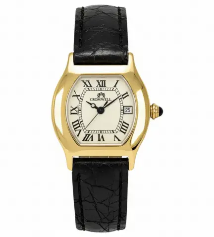 reloj de oro para mujer con correa de piel marca Cromwell 095_419101_00