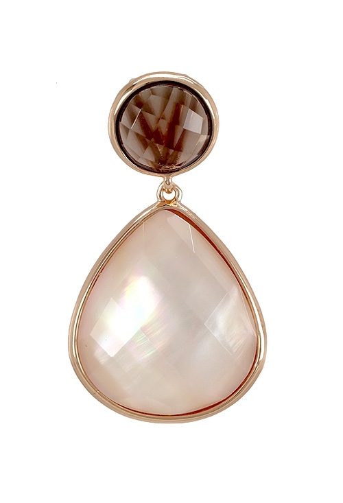 Colgante para mujer en plata con cuarzo ahumado y nácar a precios baratos 252_BP2485-CZAH-NACAR joyas en plata de ley