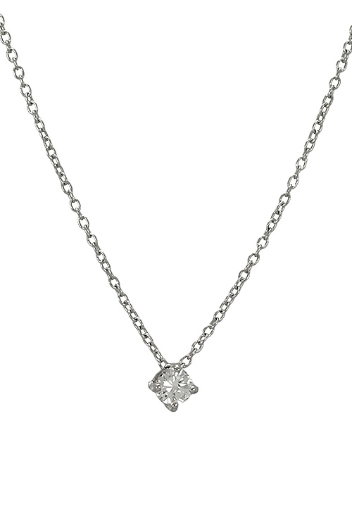 Gargantilla para mujer o novias en oro blanco 18 kilates con diamante a precios baratos 026_CCA015