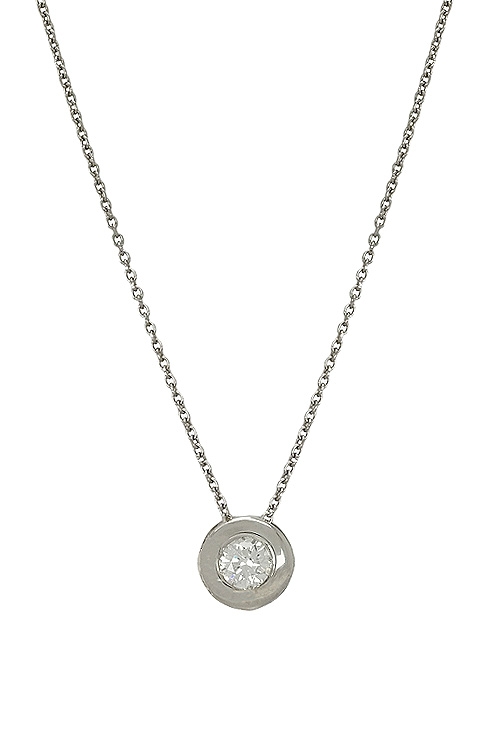 Gargantilla con diamante en oro blanco para mujer o novia venta online al mejor precio 026_CCH020