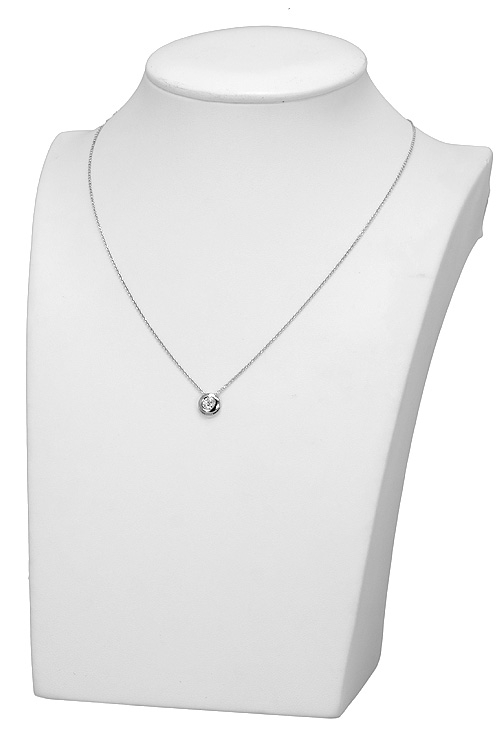 precios baratos en Gargantilla con diamante en oro blanco para mujer o novia venta online al mejor precio 026_CCH020