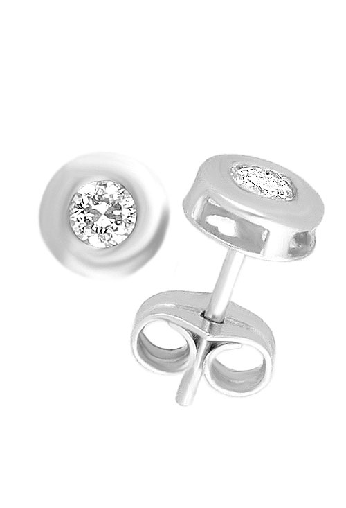 pendientes tipo chaton oro blanco 18 kilates con diamantes talla brillante foto lateral 026_CCP020_01