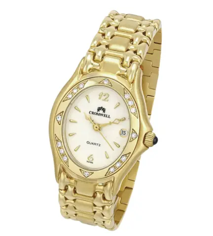 reloj de oro 18k con brillantes marca cromwell 095_316976