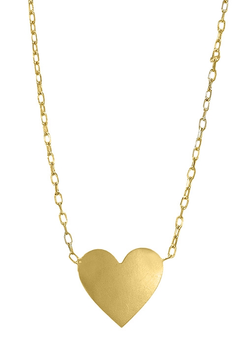 Gargantilla de oro 18 kilates con motivo corazón joyas para san Valentín a precios baratos 030_EC-38-CAD enamorados