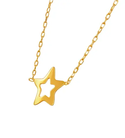 gargantilla de oro 18k estrella 5 puntas 243_501-00059_01