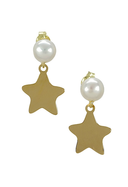 pendientes oro y perla para mujer 030_32634 venta online a precios baratos