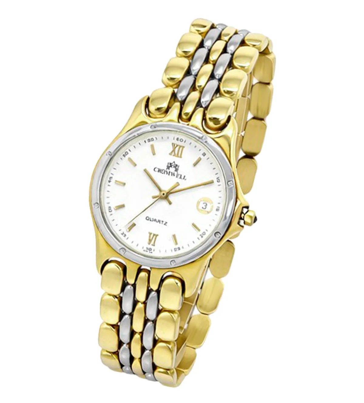 reloj de oro blanco y amarillo 18 ktes marca CROMWEL para mujer 095_360479095_284133