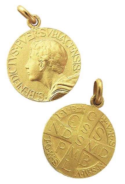 Medalla de San Benito Joven en 20 milimetros